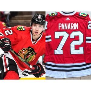 Artemi PANARIN Chicago Blackhawks CLIMALITE Adidas Indo jersey 54 XL red NHL